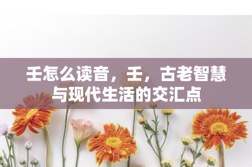 壬怎么读音，壬，古老智慧与现代生活的交汇点