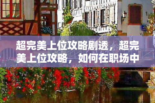 超完美上位攻略剧透，超完美上位攻略，如何在职场中脱颖而出