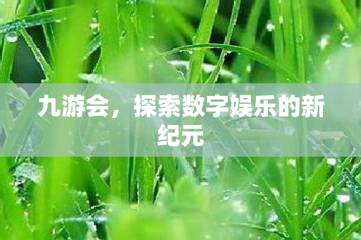 九游会,探索数字娱乐的新纪元 九游会,探索数字娱乐的新纪元