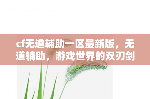 cf无道辅助一区最新版,无道辅助,游戏世界的双刃剑 cf无道辅助一区最新版,无道辅助,游戏世界的双刃剑