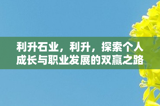利升石业,利升,探索个人成长与职业发展的双赢之路 利升石业,利升,探索个人成长与职业发展的双赢之路