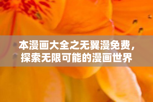 本漫画大全之无翼漫免费，探索无限可能的漫画世界