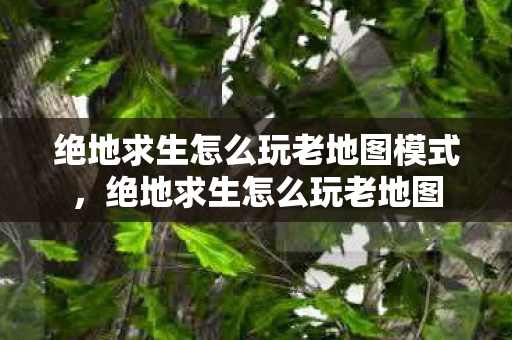 绝地求生怎么玩老地图模式,绝地求生怎么玩老地图 绝地求生怎么玩老地图模式,绝地求生怎么玩老地图