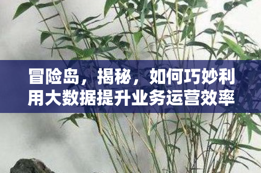 冒险岛，揭秘，如何巧妙利用大数据提升业务运营效率—以M公司为例