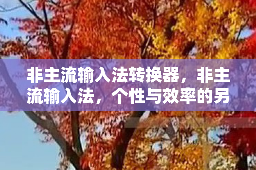 非主流输入法转换器,非主流输入法,个性与效率的另类选择 非主流输入法转换器,非主流输入法,个性与效率的另类选择