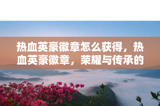 热血英豪徽章怎么获得，热血英豪徽章，荣耀与传承的象征