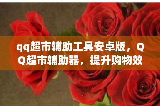 qq超市辅助工具安卓版，QQ超市辅助器，提升购物效率的智能工具