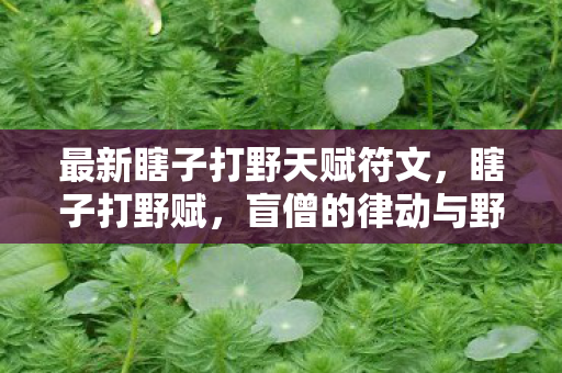 最新瞎子打野天赋符文,瞎子打野赋,盲僧的律动与野区的艺术 最新瞎子打野天赋符文,瞎子打野赋,盲僧的律动与野区的艺术