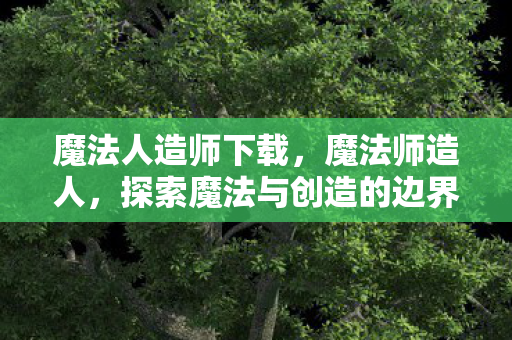 魔法人造师下载，魔法师造人，探索魔法与创造的边界