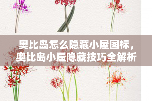 奥比岛怎么隐藏小屋图标，奥比岛小屋隐藏技巧全解析