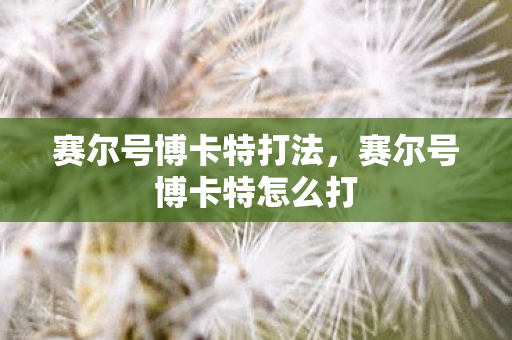 赛尔号博卡特打法，赛尔号博卡特怎么打
