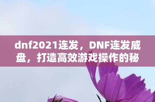 打造高效游戏操作的秘密武器图片