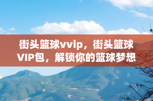 街头篮球vvip,街头篮球VIP包,解锁你的篮球梦想 街头篮球vvip,街头篮球VIP包,解锁你的篮球梦想