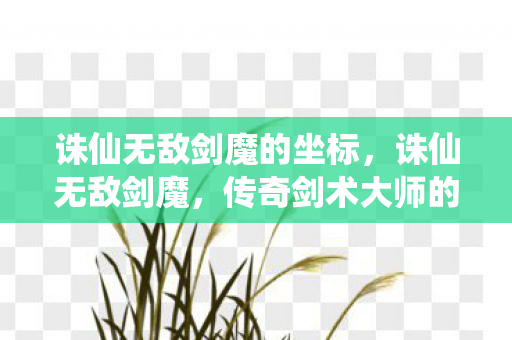 诛仙无敌剑魔的坐标，诛仙无敌剑魔，传奇剑术大师的剑道传奇