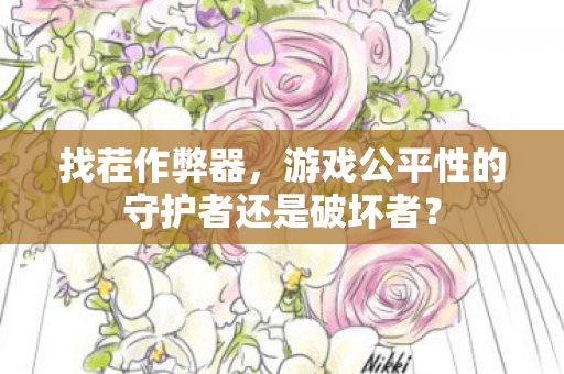 找茬作弊器，游戏公平性的守护者还是破坏者？