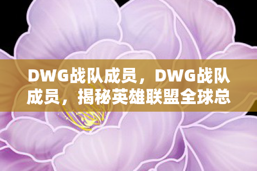 DWG战队成员，DWG战队成员，揭秘英雄联盟全球总决赛冠军的幕后英雄