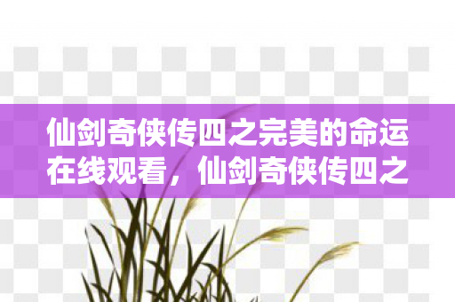 仙剑奇侠传四之完美的命运在线观看图片