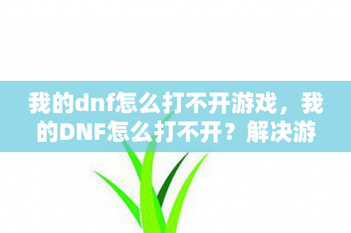 我的dnf怎么打不开游戏，我的DNF怎么打不开？解决游戏启动问题的全面指南