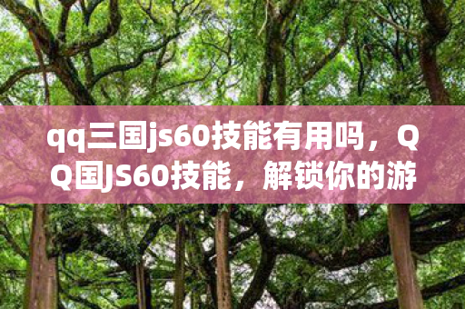 qq三国js60技能有用吗图片