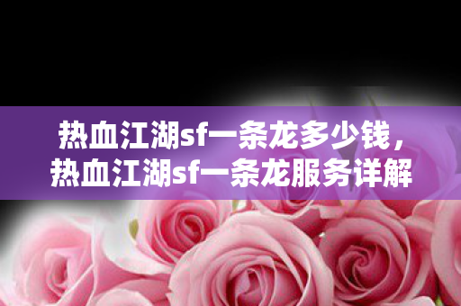 热血江湖sf一条龙多少钱，热血江湖sf一条龙服务详解，打造你的江湖梦