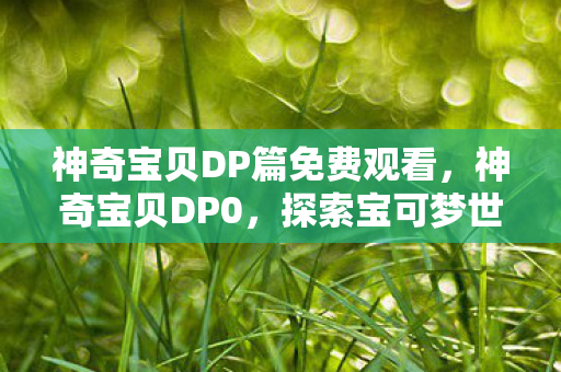 神奇宝贝DP篇免费观看，神奇宝贝DP0，探索宝可梦世界的奇幻之旅