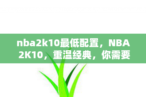 nba2k10最低配置，NBA 2K10，重温经典，你需要这些配置