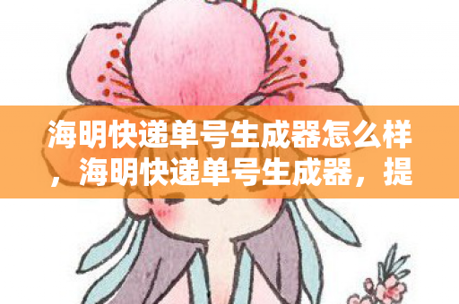 海明快递单号生成器怎么样，海明快递单号生成器，提升物流效率的神器