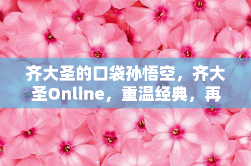 齐大圣的口袋孙悟空，齐大圣Online，重温经典，再续西游传奇