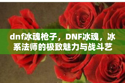 dnf冰魂枪子，DNF冰魂，冰系法师的极致魅力与战斗艺术