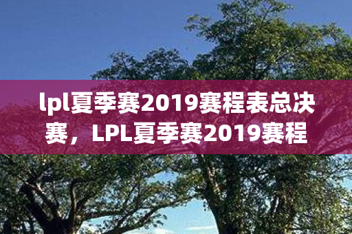 lpl夏季赛2019赛程表总决赛，LPL夏季赛2019赛程表，激情与荣耀的碰撞