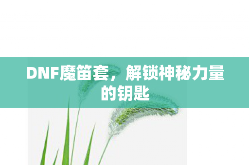 DNF魔笛套，解锁神秘力量的钥匙