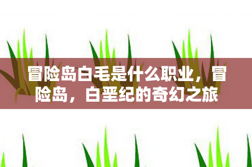 冒险岛白毛是什么职业,冒险岛,白垩纪的奇幻之旅 冒险岛白毛是什么职业,冒险岛,白垩纪的奇幻之旅