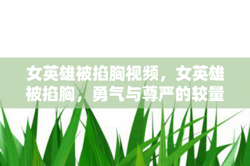 女英雄被掐胸视频，女英雄被掐胸，勇气与尊严的较量