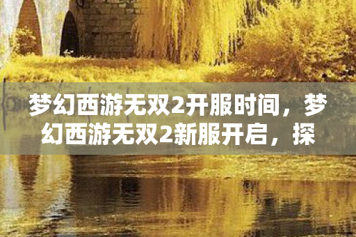 梦幻西游无双2开服时间图片