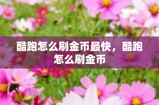 酷跑怎么刷金币最快，酷跑怎么刷金币