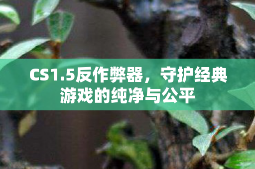 CS1.5反作弊器，守护经典游戏的纯净与公平