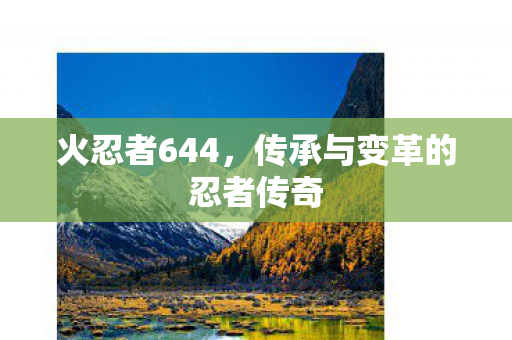 火忍者644，传承与变革的忍者传奇