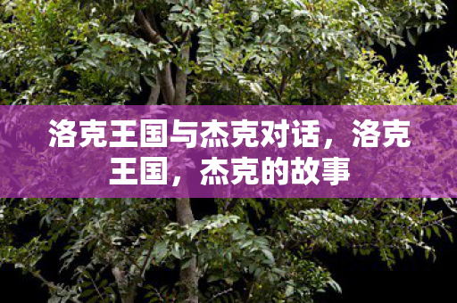 洛克王国与杰克对话，洛克王国，杰克的故事