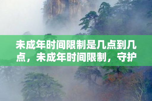 未成年时间限制是几点到几点图片