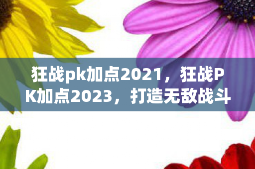 狂战pk加点2021,狂战PK加点2023,打造无敌战斗力的关键策略 狂战pk加点2021,狂战PK加点2023,打造无敌战斗力的关键策略