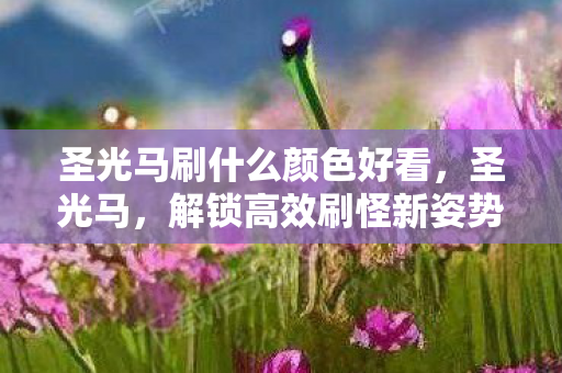 圣光马刷什么颜色好看，圣光马，解锁高效刷怪新姿势