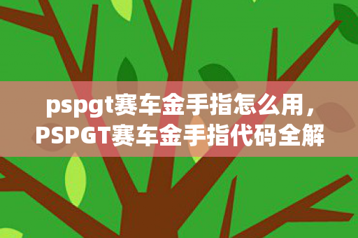 pspgt赛车金手指怎么用,PSPGT赛车金手指代码全解析,提升游戏体验的秘籍 pspgt赛车金手指怎么用,PSPGT赛车金手指代码全解析,提升游戏体验的秘籍