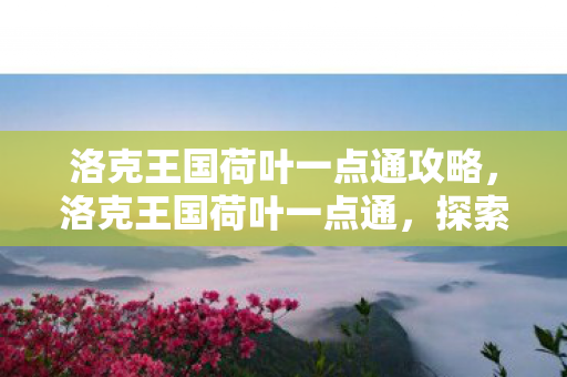 洛克王国荷叶一点通攻略,洛克王国荷叶一点通,探索神秘王国的奇妙之旅 洛克王国荷叶一点通攻略,洛克王国荷叶一点通,探索神秘王国的奇妙之旅