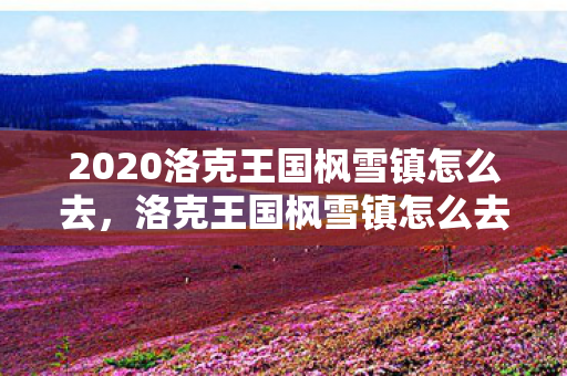 2020洛克王国枫雪镇怎么去，洛克王国枫雪镇怎么去？详细攻略带你穿越冰雪世界