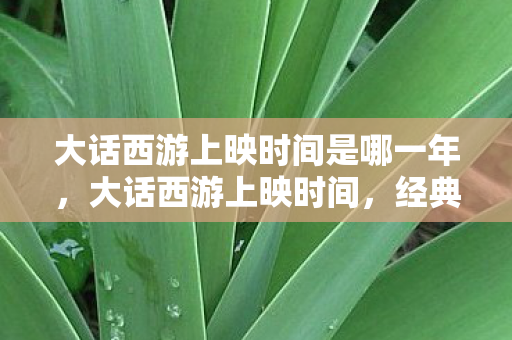 大话西游上映时间是哪一年，大话西游上映时间，经典重映，回忆杀再现