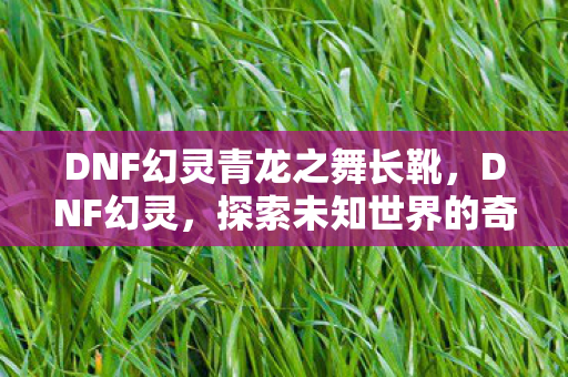 DNF幻灵青龙之舞长靴，DNF幻灵，探索未知世界的奇幻之旅