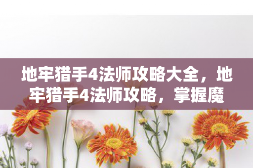 地牢猎手4法师攻略大全,地牢猎手4法师攻略,掌握魔法,征服地牢 地牢猎手4法师攻略大全,地牢猎手4法师攻略,掌握魔法,征服地牢