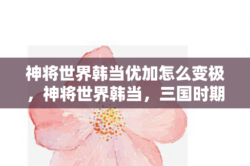 神将世界韩当优加怎么变极，神将世界韩当，三国时期的传奇武将