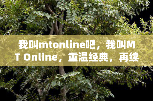 我叫mtonline吧，我叫MT Online，重温经典，再续传奇