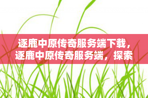 逐鹿中原传奇服务端下载图片